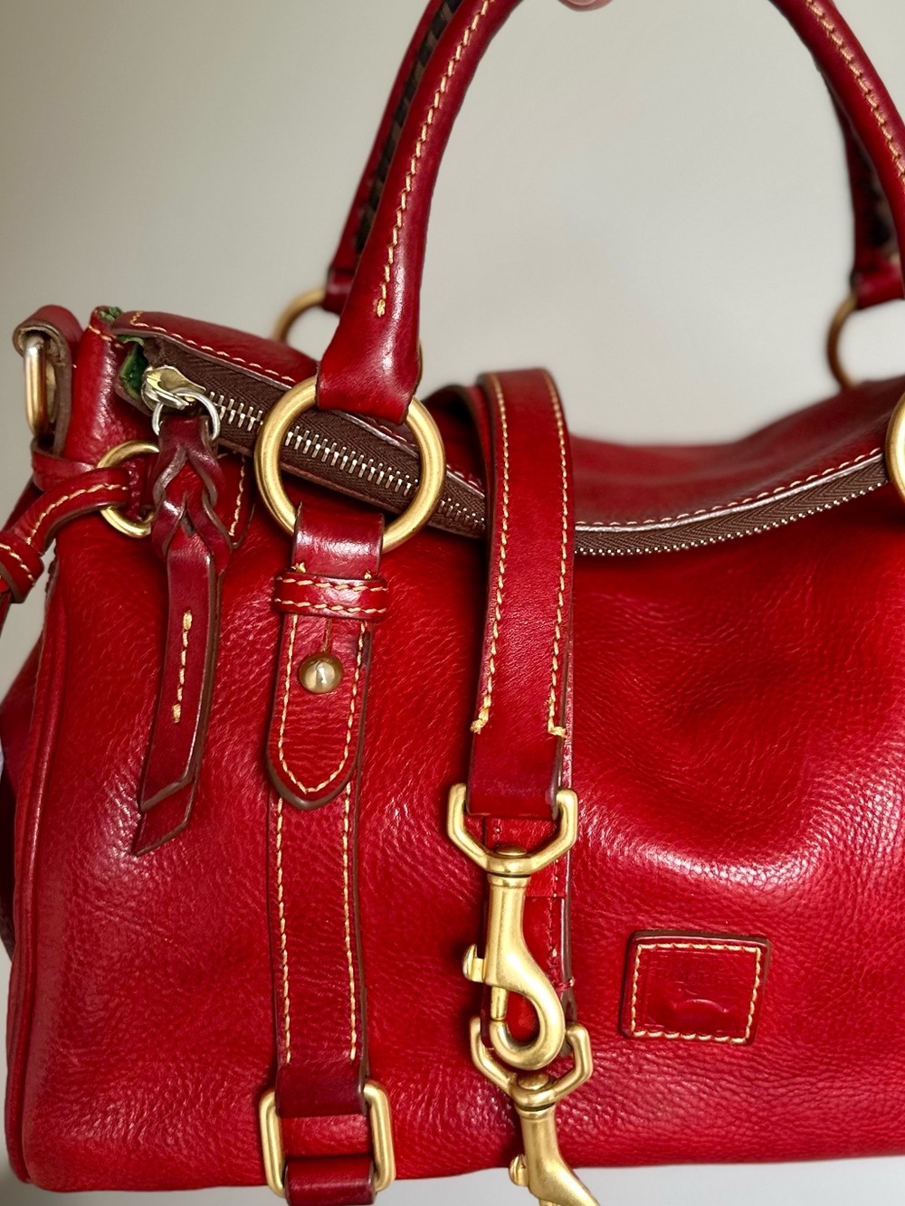 Dooney & Bourke Red Florentine Satchel